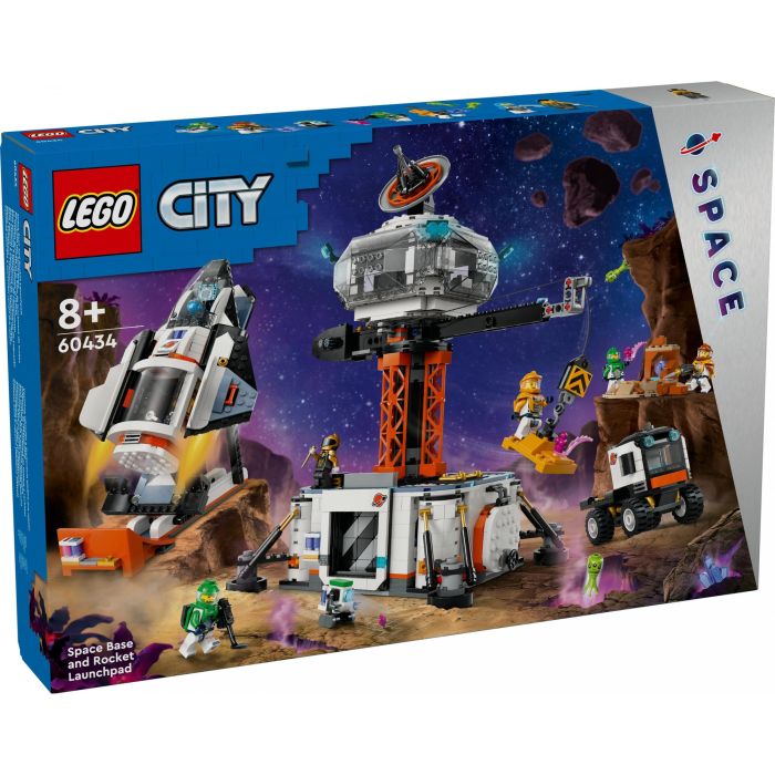 Lego City Base Espacial Y Plataforma de Lanzamiento 60434 - Set de Exploración Espacial con Nave, 6 Minifiguras y Robot 6 Lego City Base Espacial Y Plataforma de Lanzamiento 60434 - Set de Exploración Espacial con Nave, 6 Minifiguras y Robot 6