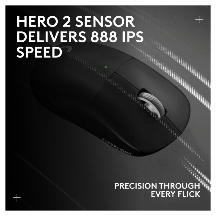 Logitech G Pro Ratón Inalámbrico Gaming con Sensor HERO y Tecnología LIGHTSPEED Negro 8