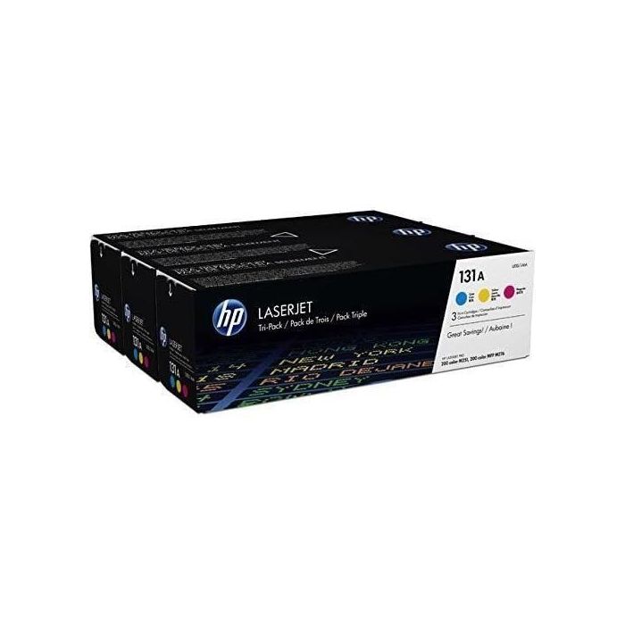 HP Nº131A Pack 3 Toner Cian, Magenta, Amarillo para Laserjet Pro 200 M251N-NW 0 HP Nº131A Pack 3 Toner Cian, Magenta, Amarillo para Laserjet Pro 200 M251N-NW 0