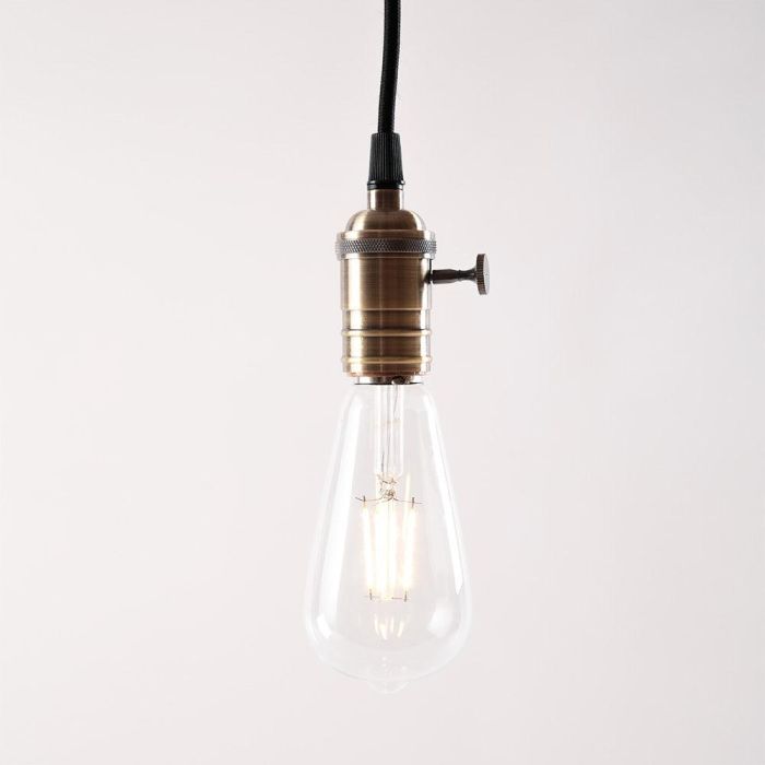 Pendel E27 Cable 1000Mm 0,75Mm Tela - Rosetón/Interruptor [SC-MPL006] 1