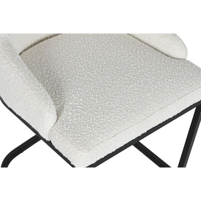 Silla Moderno DKD Home Decor Blanco Negro 61 x 82.5 x 54 cm 3