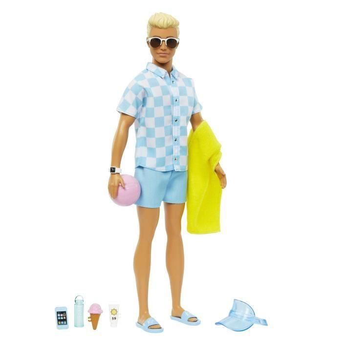 Muñeco Ken The Movie Día De Playa Hpl74 Mattel 1 Muñeco Ken The Movie Día De Playa Hpl74 Mattel 1