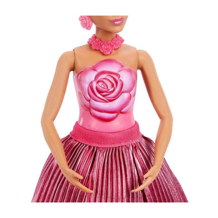 Muñeca barbie petal pop rosa roja 32x12x12 cm 3