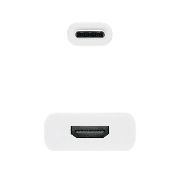 Adaptador USB-C a HDMI NANOCABLE 10.16.4102 15 cm Blanco 1 Adaptador USB-C a HDMI NANOCABLE 10.16.4102 15 cm Blanco 1