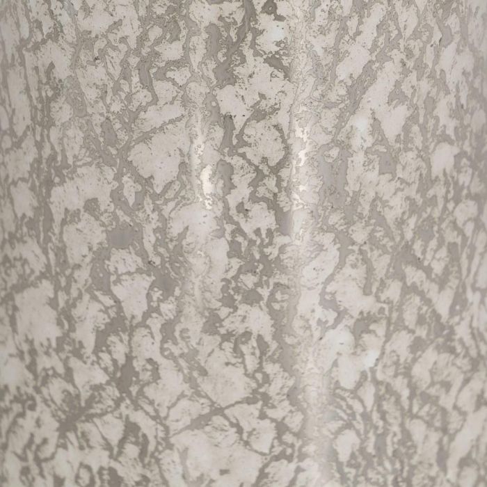 Lámpara Mesa Plata Cristal Iluminación 38 X 38 X 80 cm