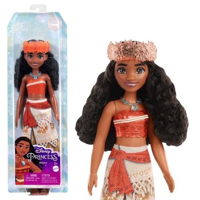 Mattel Hpg68 Muñeca Princesa Vaiana de Disney Articulada con Conjunto de 2 Piezas, Diadema y Collar. Juguete Niña +3 Años 0 Mattel Hpg68 Muñeca Princesa Vaiana de Disney Articulada con Conjunto de 2 Piezas, Diadema y Collar. Juguete Niña +3 Años 0