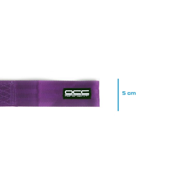 OCC Motorsport OCCRC012 Cinta de Remolque Morada de Nylon con Gancho de Acero, 3000kg, 25x5cm, Uso Racing y Particular 5
