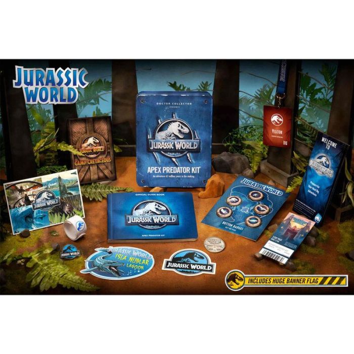 Sd toys Jurassic World Apex Predator Kit - Kit de Bienvenida con Libro Guía Oficial, Bandera y Más 2 Sd toys Jurassic World Apex Predator Kit - Kit de Bienvenida con Libro Guía Oficial, Bandera y Más 2