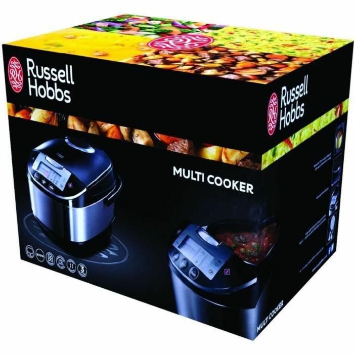 Russell Hobbs 21850-56 Multicooker eléctrico 5L, 11 programas de cocción, digital, acero inoxidable, negro 3