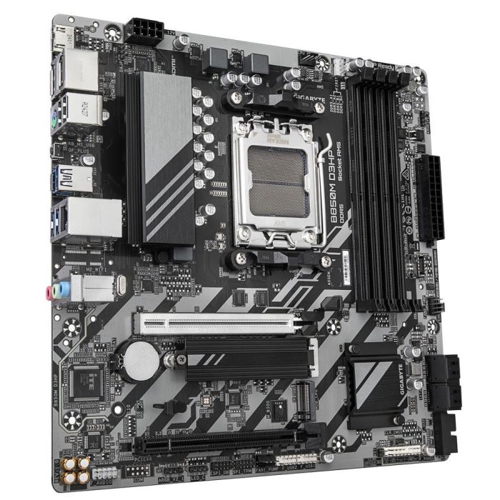 GIGABYTE B850M D3HP Placa Base AM5 para AMD Ryzen 7000/8000/9000, DDR5 hasta 8200MHz, PCIe 5.0, USB 3.2 Gen 2, LAN GbE - 9MB85MHP-00-G10 2