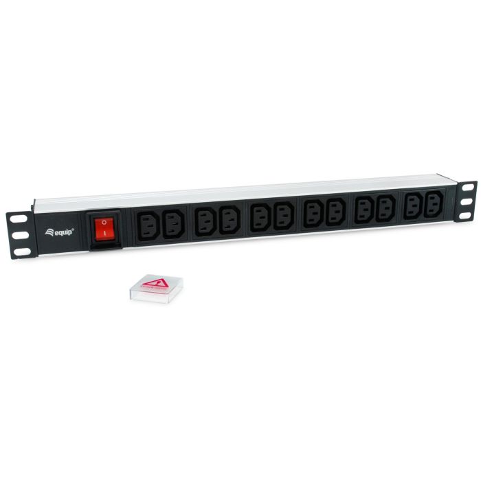 Equip Steckdosenleiste 19"(1HE)12fach mit Schuko + Schalt A 3 Equip Steckdosenleiste 19"(1HE)12fach mit Schuko + Schalt A 3