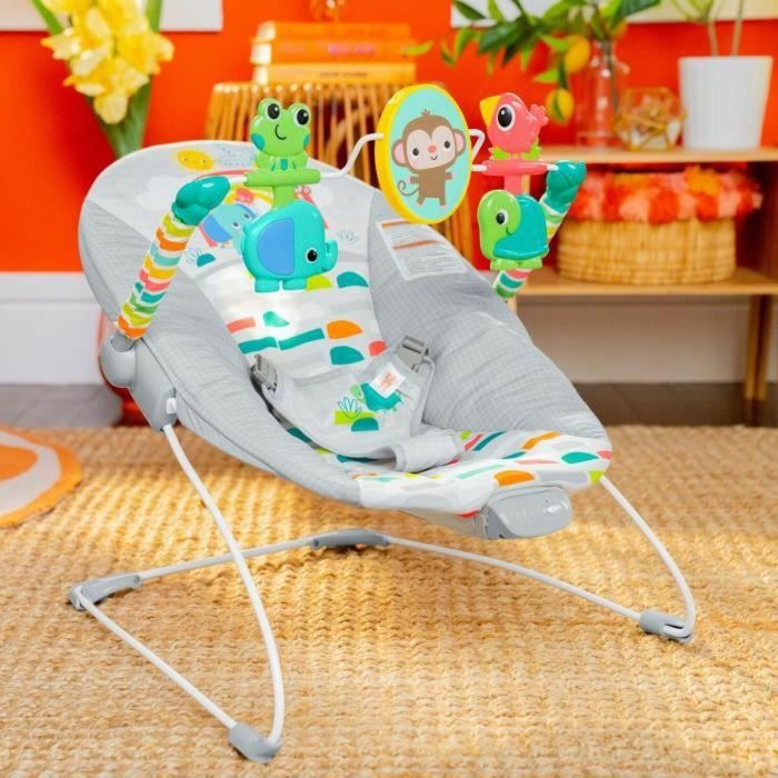 Bright Starts BRI0074451130708 Transat Paraíso Juguetón, con Vibraciones Relajantes y Juguetes Interactivos para Bebés 0-6 Meses 5 Bright Starts BRI0074451130708 Transat Paraíso Juguetón, con Vibraciones Relajantes y Juguetes Interactivos para Bebés 0-6 Meses 5