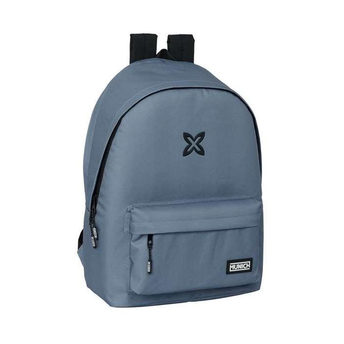 Safta Mochila Doble Portátil 15,6"+USB Munich Básicos Gris 31x44x18 cm 10