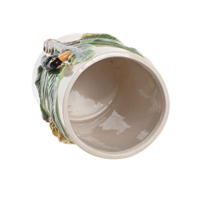 Jarron Tropical DKD Home Decor Crudo Verde 17 x 30 x 17 cm 2