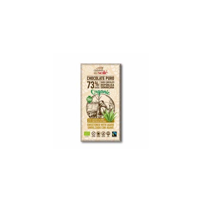 Chocolate Negro 73% Con Agave 100Gr. Eco Sg