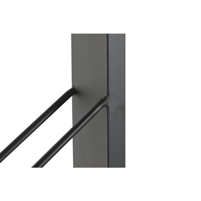 DKD Home Decor Botellero Loft Negro de Metal para 8 Botellas, Montaje en Pared, 160 cm Alto x 36 cm Ancho x 6 cm Fondo, Pack de 2 2 DKD Home Decor Botellero Loft Negro de Metal para 8 Botellas, Montaje en Pared, 160 cm Alto x 36 cm Ancho x 6 cm Fondo, Pack de 2 2