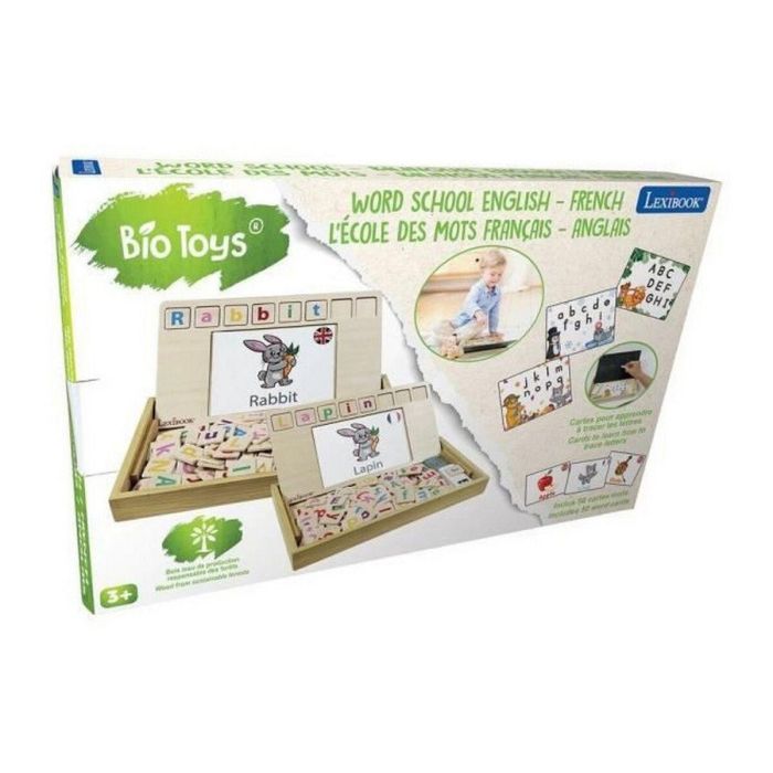 Lexibook Escuela de Palabras Bilingüe Francés Inglés Bio Toys - Juego Educativo de Madera 50 Tarjetas Vocabulario +3 Años 4 Lexibook Escuela de Palabras Bilingüe Francés Inglés Bio Toys - Juego Educativo de Madera 50 Tarjetas Vocabulario +3 Años 4