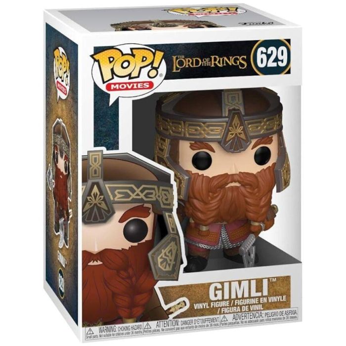 FUNKO Figura POP! El Señor de los Anillos Gimli - Vinilo 9cm