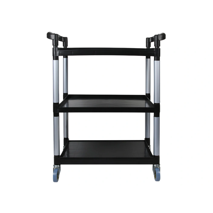Q-connect Carro de Servicio Multifuncional con 3 Estantes de Polipropileno 830x420x970 mm 1