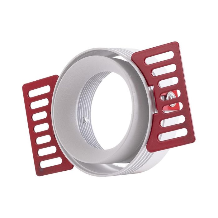 Aro Foco Downlight Circular Aluminio Blanco Basculante Integración Yeso Ø75mm Aro Foco Downlight Circular Aluminio Blanco Basculante Integración Yeso Ø75mm