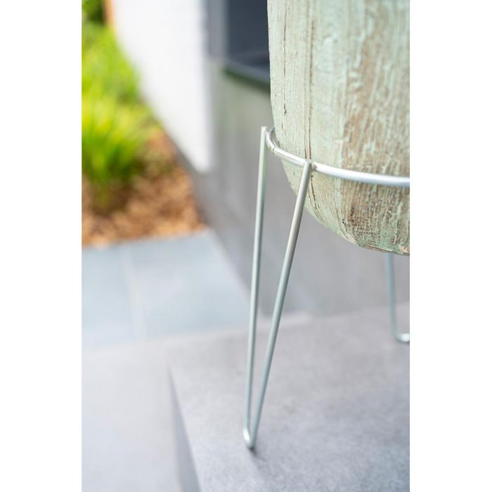 Soporte para macetero con pie zincado 20cm sv03070 sauvic 3 Soporte para macetero con pie zincado 20cm sv03070 sauvic 3