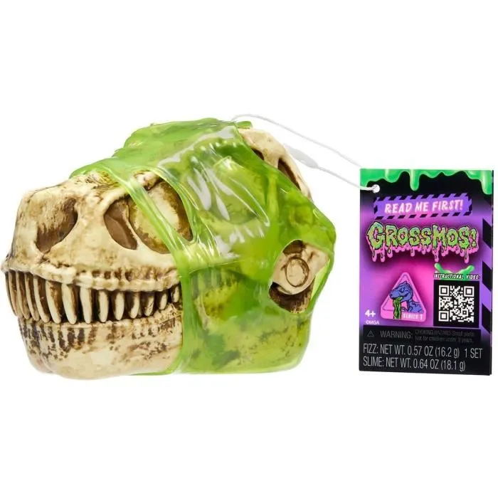 MGA Dinosaurio GrossMos con Espuma y Slime. Encuentra las Piezas y Construye tu Dinosaurio 10 cm - Modelos Surtidos 1