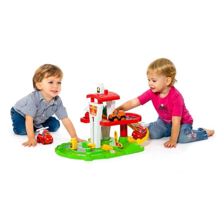Juego construcción estación de bomberos con coche electrónico, luz y sonido 53x31x31 cms 1 Juego construcción estación de bomberos con coche electrónico, luz y sonido 53x31x31 cms 1