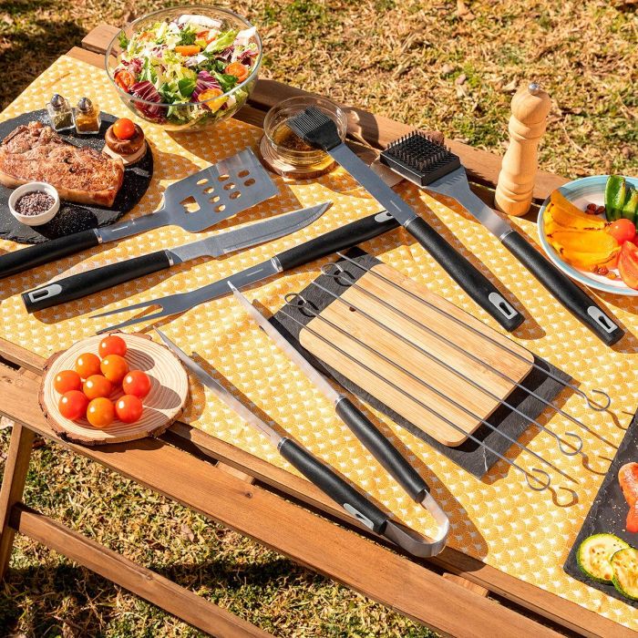 Kit de Utensilios para Barbacoa con Maletín BBSet InnovaGoods 12 Piezas 9 Kit de Utensilios para Barbacoa con Maletín BBSet InnovaGoods 12 Piezas 9
