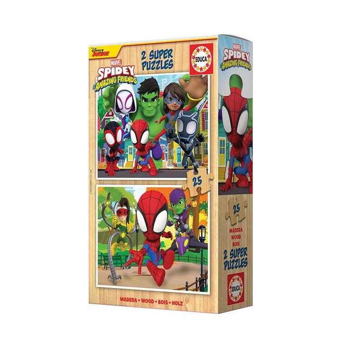 Puzzle 2x25 piezas spidey y sus increíbles amigos 6 Puzzle 2x25 piezas spidey y sus increíbles amigos 6