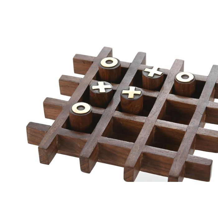 Juego Colonial DKD Home Decor Marron Dorado 13 x 3 x 13 cm Set de 2 (4 Unidades) 2 Juego Colonial DKD Home Decor Marron Dorado 13 x 3 x 13 cm Set de 2 (4 Unidades) 2