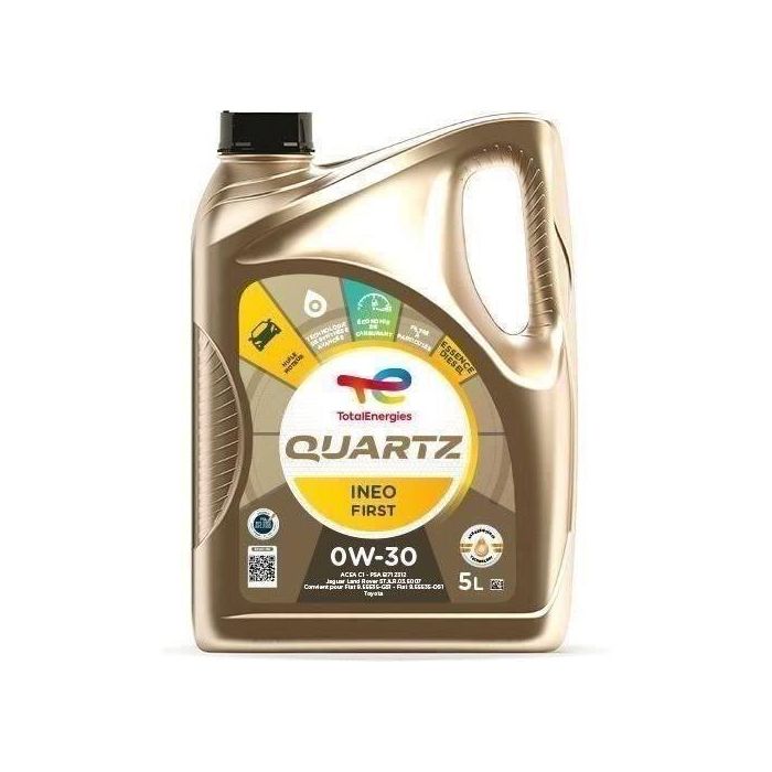 Aceite de motor - TotalEnergies - Quartz Ineo First 0W-30 - 5L Aceite de motor - TotalEnergies - Quartz Ineo First 0W-30 - 5L