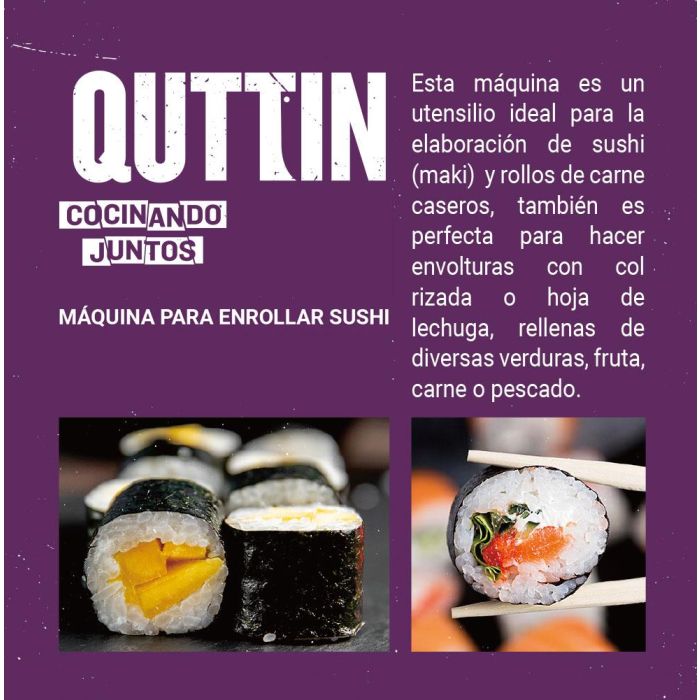 Máquina para enrollar sushi Quttin (18 Unidades) 2 Máquina para enrollar sushi Quttin (18 Unidades) 2