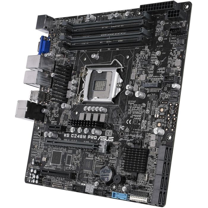 ASUS C246M PRO Placa Base Intel LGA 1151 DDR4 micro ATX para Intel Celeron/Core i3/i5/i7/Pentium/Xeon 1