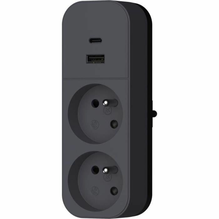 Quarx QUA4004282472421 Biplite: Enchufe Doble 2P 16A con Puertos USB-A y USB-C, Certificación NF 1 Quarx QUA4004282472421 Biplite: Enchufe Doble 2P 16A con Puertos USB-A y USB-C, Certificación NF 1