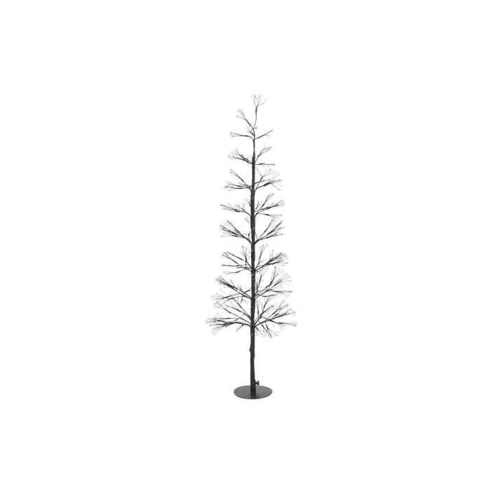 DKD Home Decor Árbol de Navidad Moderno Negro de Metal con Luces LED Multicolor Integradas, 120 cm de Altura y 40x40 cm de Base 1