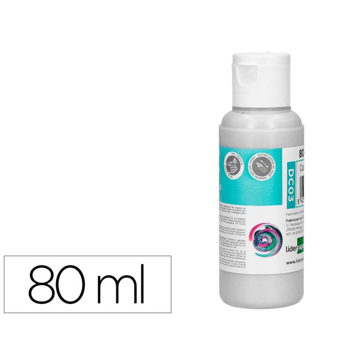 Pintura Acrilica Liderpapel Bote De 80 mL Blanco