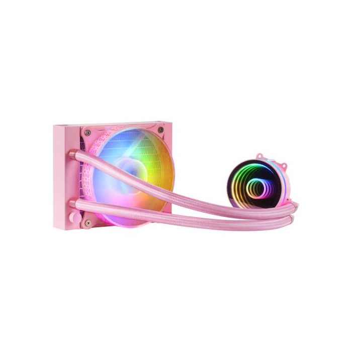 Mars Gaming ML-ONE120 Rosa Refrigeración Líquida CPU TDP 200W Espejo Infinito Ventilador FRGB Silencioso Multisocket Universal Mars Gaming ML-ONE120 Rosa Refrigeración Líquida CPU TDP 200W Espejo Infinito Ventilador FRGB Silencioso Multisocket Universal