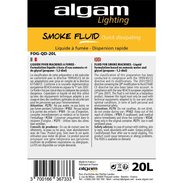 Líquido Media Densidad Para Máquinas De Humo - 20Lts 1 Líquido Media Densidad Para Máquinas De Humo - 20Lts 1