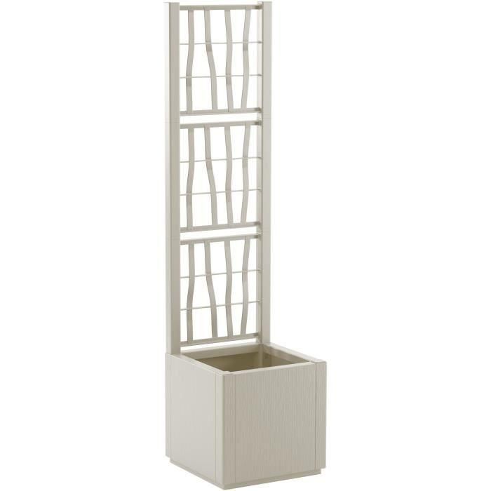 Stefanplast STE8003507688001 Jardinera Ethica Tiza Cuadrada con Enrejado 38 L