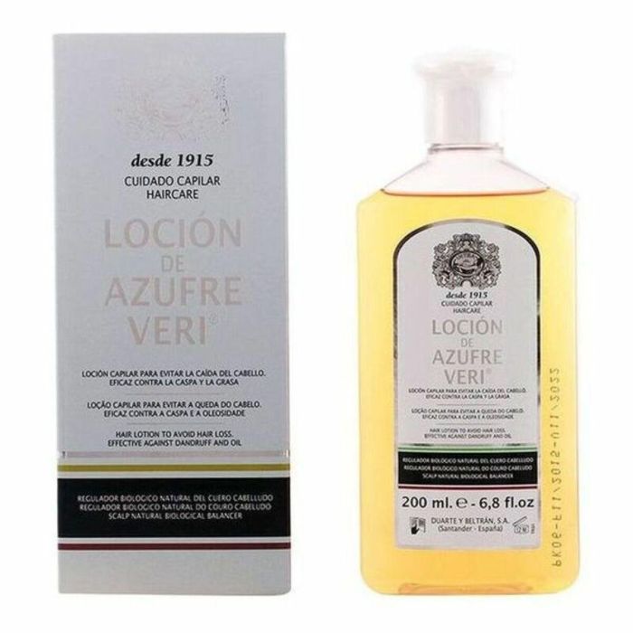 Azufre Veri Loción Anti-Caída - Tratamiento para Cabello, Caspa y Grasa, 750 ml Azufre Veri Loción Anti-Caída - Tratamiento para Cabello, Caspa y Grasa, 750 ml