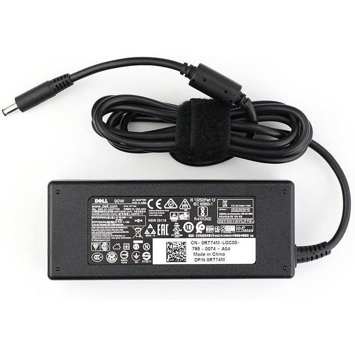 Dell AC Adapter, 90W, 19.5V, 3 Pin, 4.5mm, C6 Power Cord, Lot 6 1 Dell AC Adapter, 90W, 19.5V, 3 Pin, 4.5mm, C6 Power Cord, Lot 6 1