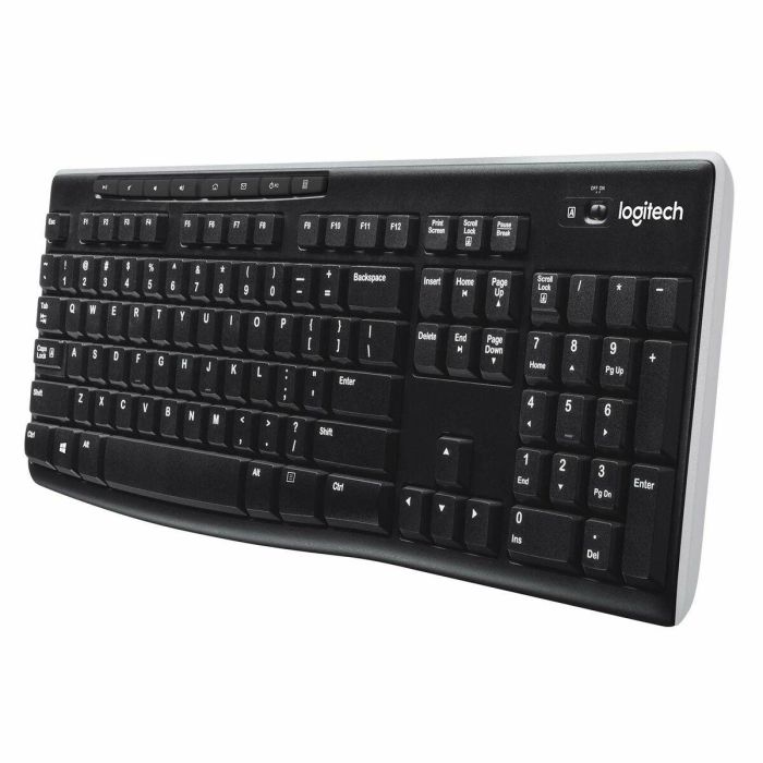 Logitech Teclado K270 Wireless Francés Inalámbrico 2.4 GHz hasta 10m, Resistente a Salpicaduras, Compatible con Windows 7/Vista/XP 7