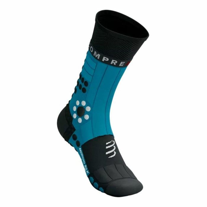 Calcetines Deportivos Compressport Pro Racing Negro/Azul Negro 1