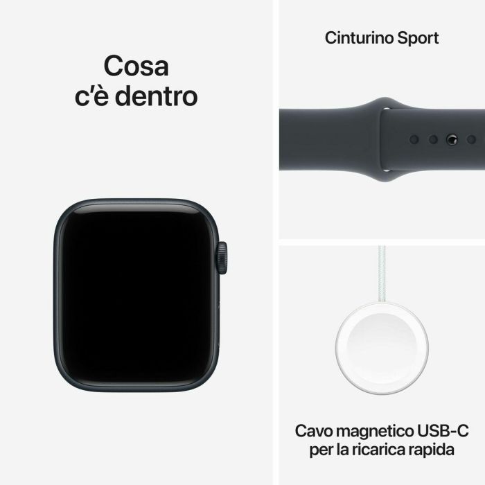 Smartwatch Apple MEHQ4QL/A Negro Ø 44 mm 3 Smartwatch Apple MEHQ4QL/A Negro Ø 44 mm 3