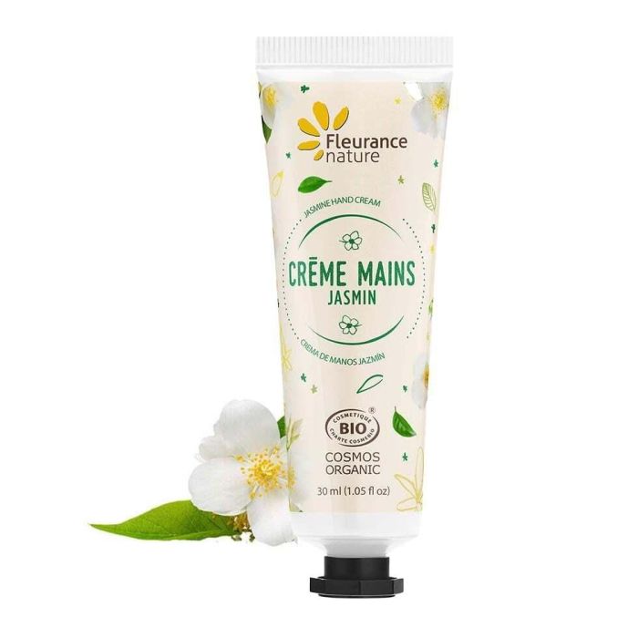 FLEURANCE NATURE Crema de Manos Hidratante con Jazmín para Piel Suave y Calmada, Tubo de 30ml