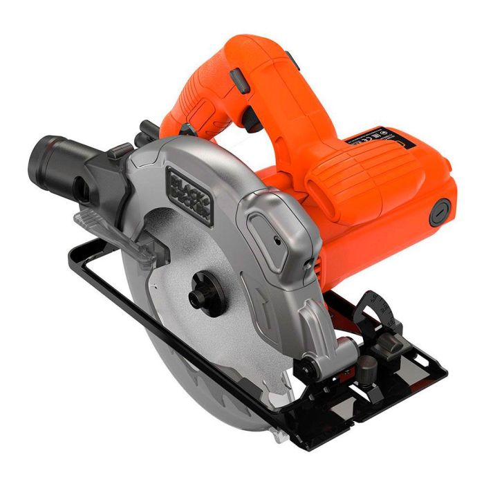 Black+Decker Sierra circular 1250W CS1250L-QS, 66mm corte, bisel 0-45°, 5300rpm, láser, disco TCT 190mm