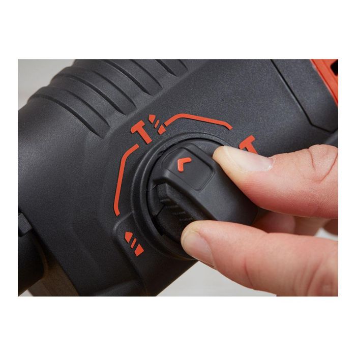Black+Decker Martillo SDS-Plus 650W BEHS01K-QS - 3 Modos, Velocidad Variable, Incluye Brocas y Maletín 4 Black+Decker Martillo SDS-Plus 650W BEHS01K-QS - 3 Modos, Velocidad Variable, Incluye Brocas y Maletín 4