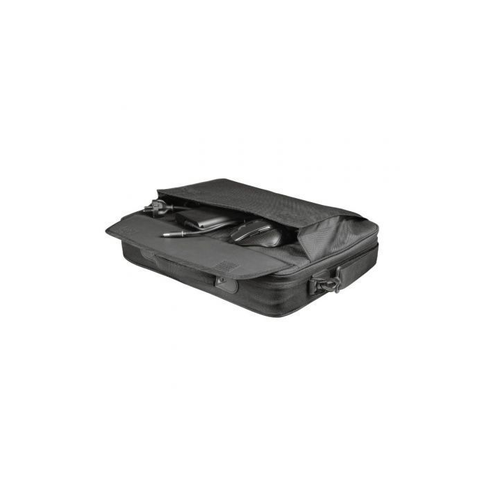 Trust Maletín Atlanta Eco para Portátil de 15,6" - Negro, Poliéster Reciclado, Acolchado, Correa Desmontable 3