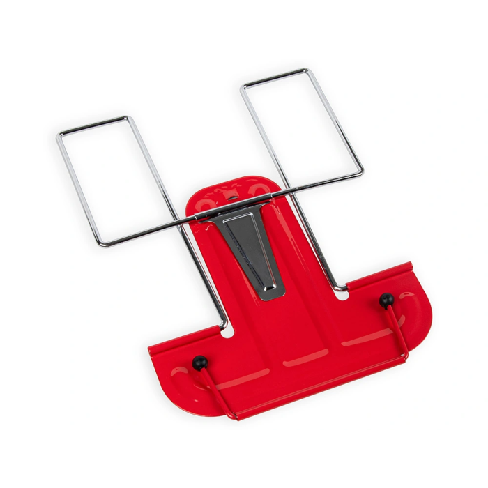 Liderpapel Atril Base Metálica Ángulo Ajustable Soporte Parte Posterior 195x235 mm Color Rojo 6