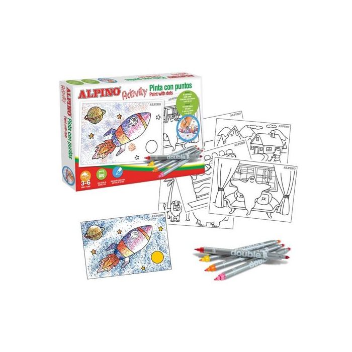Alpino AC000002 Set Activity "Pinto con Puntos" Niños 3-6 Años 1